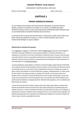 Tesis Prensa Hidráulica
