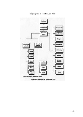 Organograma da Sol Meliá, em 1993
- 252 -
 