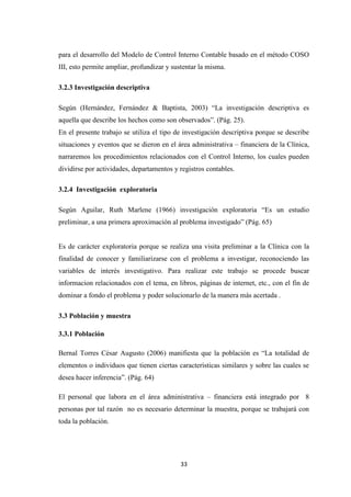 “DISEÑO DE UN MODELO DE CONTROL INTERNO CONTABLE BASADO EN EL MÉTODO ...