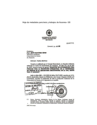 Hoja de metadatos para tesis y trabajos de Ascenso- 5/6
 
