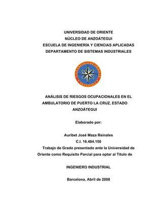 UNIVERSIDAD DE ORIENTE
               NÚCLEO DE ANZOÁTEGUI
   ESCUELA DE INGENIERÍA Y CIENCIAS APLICADAS
    DEPARTAMENTO ...