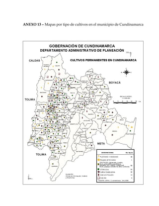 ANEXO 13 – Mapas por tipo de cultivos en el municipio de Cundinamarca
 