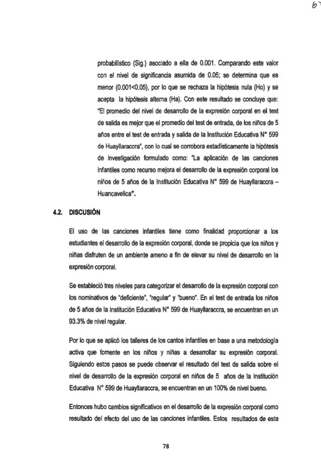 Tesis 15 Nacional Canciones Infantiles Vs Expresion Corporal Tesis 15 Nacional Canciones Infantiles Vs Expresion Corporal