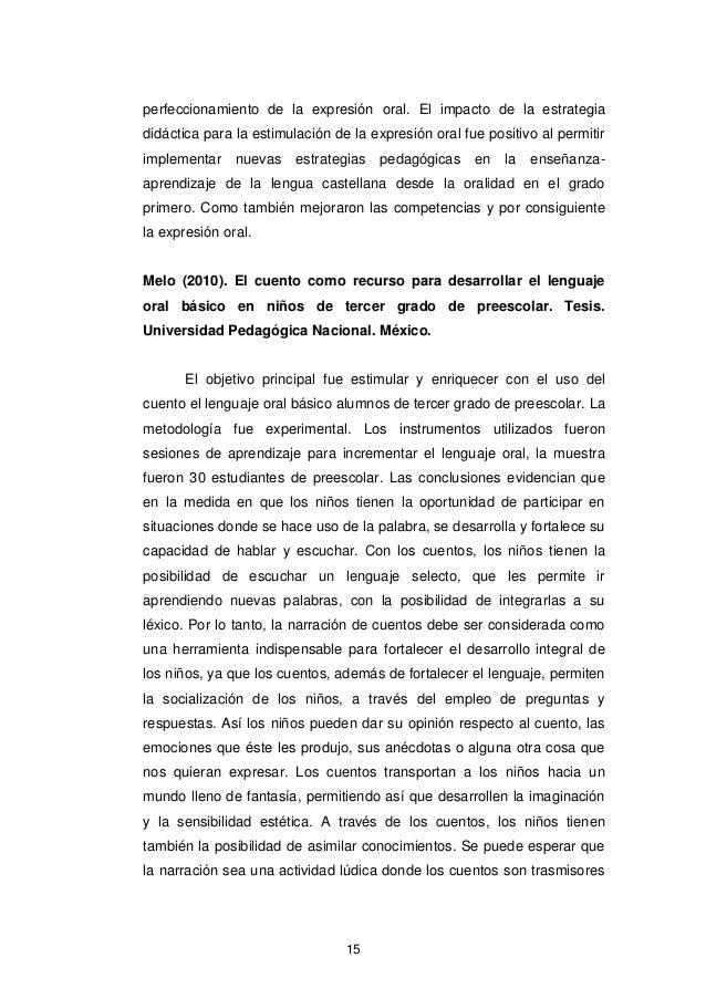 TESIS 2015 NACIONAL CUENTOS INFANTILES VS LENGUAJE ORAL