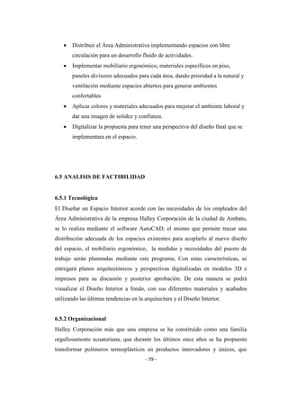 Tesis Carlos Solis - LA IMPORTANCIA DEL DISEÑO INTERIOR EN EL DESEMPEÑO ...