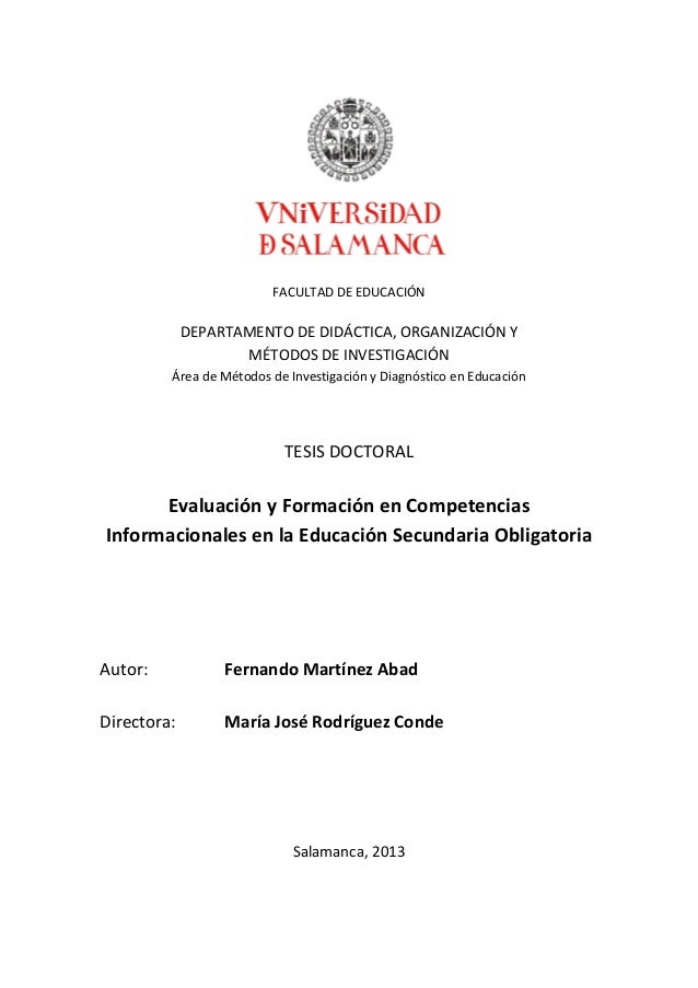 FACULTAD DE EDUCACIÓNDEPARTAMENTO DE DIDÁCTICA, ORGANIZACIÓN YMÉTODOS DE INVESTIGACIÓNÁrea de Métodos de Investigación y D...