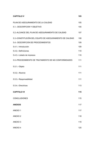 Plan de aseguramiento de la calidad para obras de post ventas | PDF