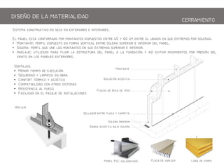 Sm       .
E p  fm p m p  40 y 60 m  ,    m p .
•  pf p  fm    p  f  p.
• S pf q   m   m p  f.
• Aj z p fj    p   f y   mm p p 
   p .
Aj
P  k L  

A 
P    y
S  p y p
S f
B  bj 
Pf PGC gz
DISEO DE LA ATERIALIDAD
j
•  mp  j
• Sg y mpz  b
• Cf m y 
• Cmpb   m
• R  fg
• F   pj  
CERRAIENTO
 
