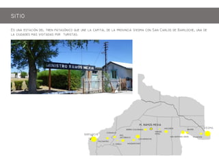 BARILOCHE
PILCANIYEU
C. ONELLI
IEDA
LOS MENUCOS
ING.
JACOBACCI
COMALLO
MAQUINCHAO
NAHUEL
NIYEU
. RAOS EXIA
SIERRA COLORADA
VALCHETA
SAN ANTONIO OESTE
WINTER
PALACIOS
E     pg q   p   p m  S C  Bh,  
  m  p .
SITIO
 