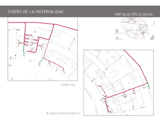 1_B h
2_C/Dg
1
2
DISEO DE LA ATERIALIDAD
INSTALACIN CLOACAL
 