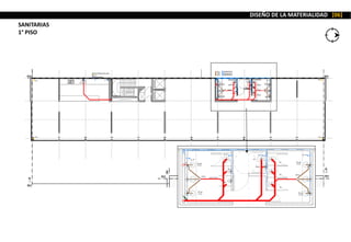 SANITARIAS
1° PISO
DISEÑO DE LA MATERIALIDAD [06]
 