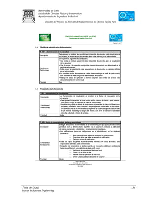 Universidad de Chile
               Facultad de Ciencias Físicas y Matemáticas
               Departamento de Ingeniería Industrial

                     Creación del Proceso de Atención de Requerimientos de Clientes Tarjeta Paris




Tesis de Grado                                                                                      134
Master in Business Engineering
 