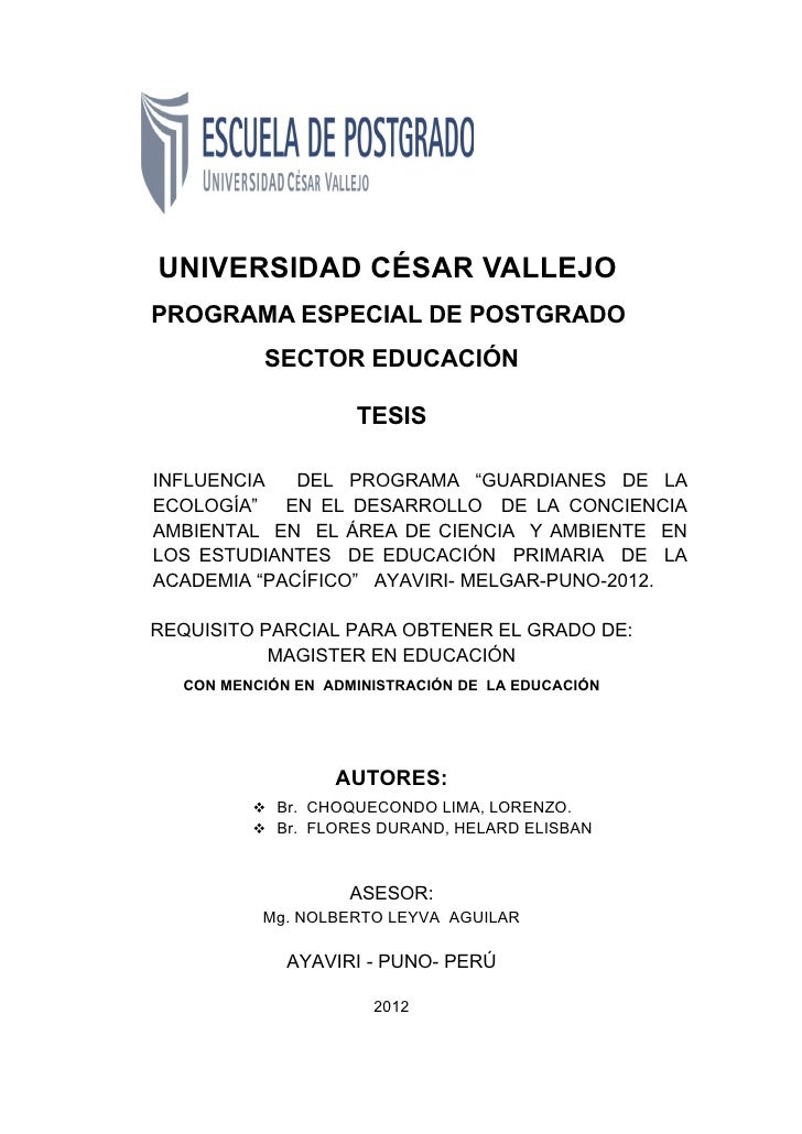 Tesis guardianes de la ecologia