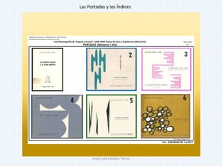 Las Portadas y los Índices
Jorge Luis Casique Torres
 
