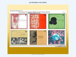 Las Portadas y los Índices
Jorge Luis Casique Torres
 
