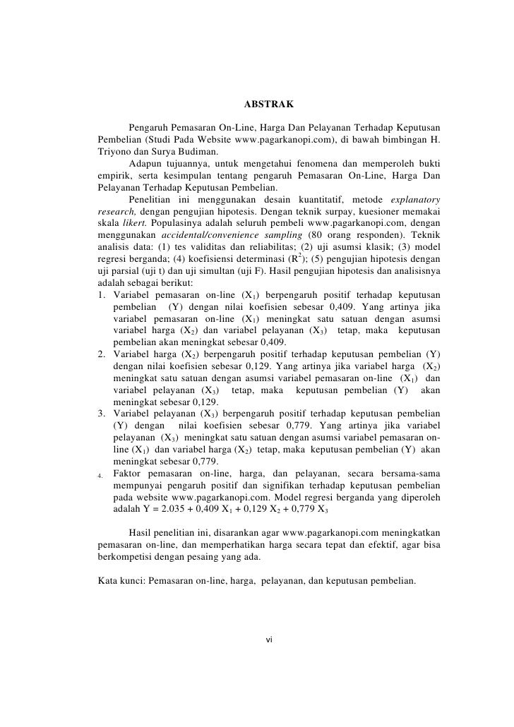 Tesis juhaeri pengaruh_pemasaran_online_harga_dan 