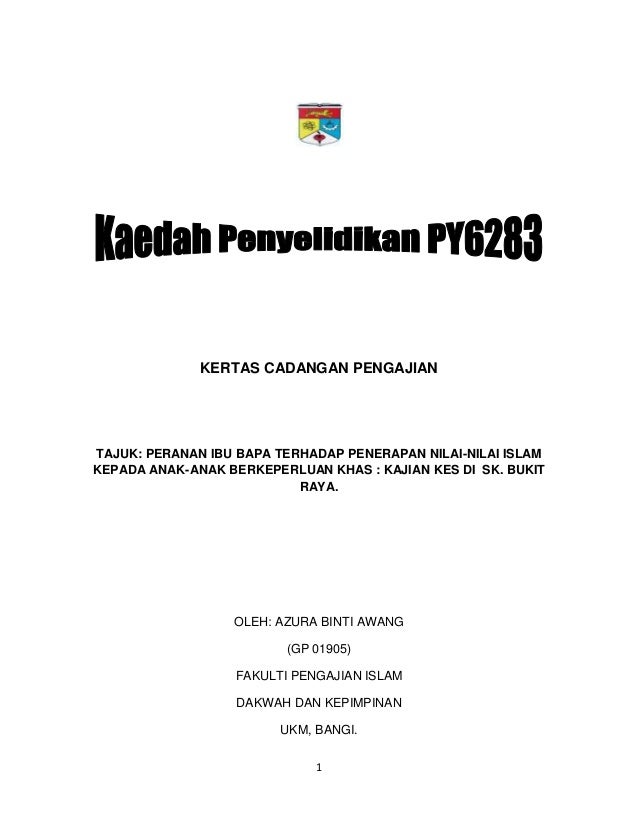 Contoph Surat Rasmi Penukaran Tajuk Thesis