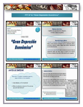 PPT N° 6: “Gran Depresión Económica”
 