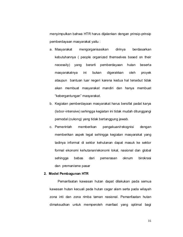 Desain Pembangunan Hutan Tanaman Rakyat Kabupaten Barru Sulawesi Sel