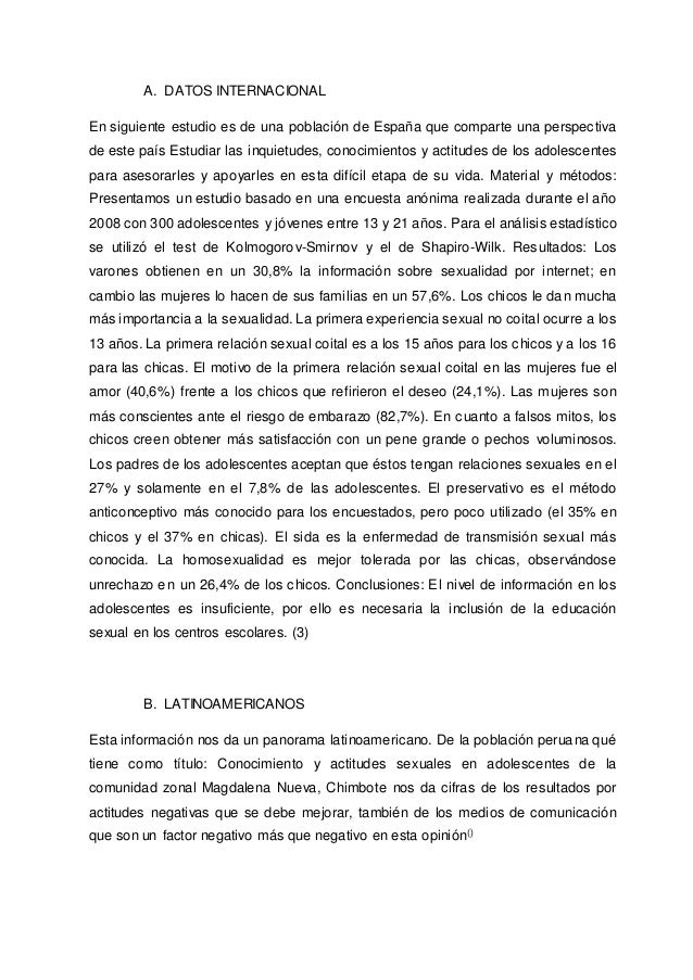 Tesis Sobre El Riesgo De Embarazo Adolescente