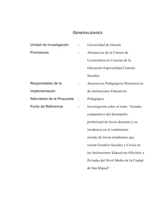 GEN ER ALID AD ES


Unidad de Investigación      :    Universidad de Oriente

Promotores                   :    Alumnos/as...