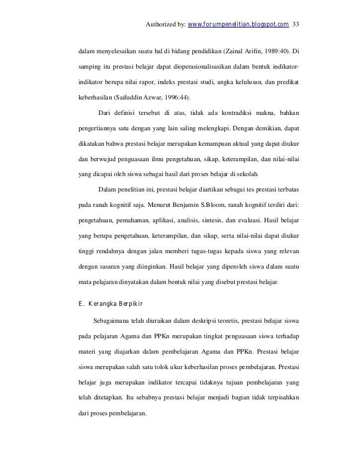 Contoh Tesis Pendidikan Sd Contoh Judul Skripsi