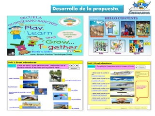 Desarrollo de la propuesta. 
 