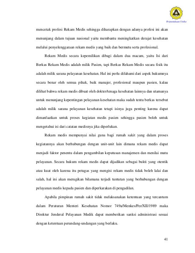 Jurnal Nasional Tentang Skripsi Rekam Medis : Tugas Akhir Adi Haryanto Pdf / Dokumen rekam medis ...