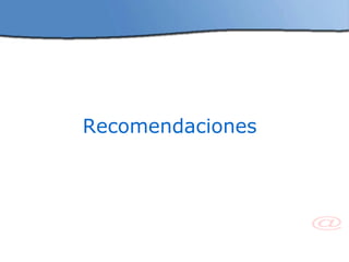 Recomendaciones  