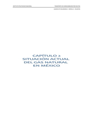 INSTITUTO POLITECNICO NACIONAL TRANSPORTE DE HIDROCARBUROS POR DUCTOS
GASODUCTO SALAMANCA – MORELIA – URUAPAN
 