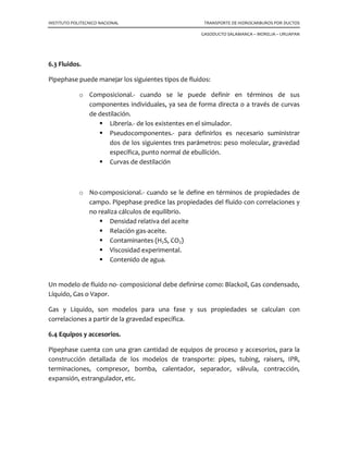 INSTITUTO POLITECNICO NACIONAL TRANSPORTE DE HIDROCARBUROS POR DUCTOS
GASODUCTO SALAMANCA – MORELIA – URUAPAN
 