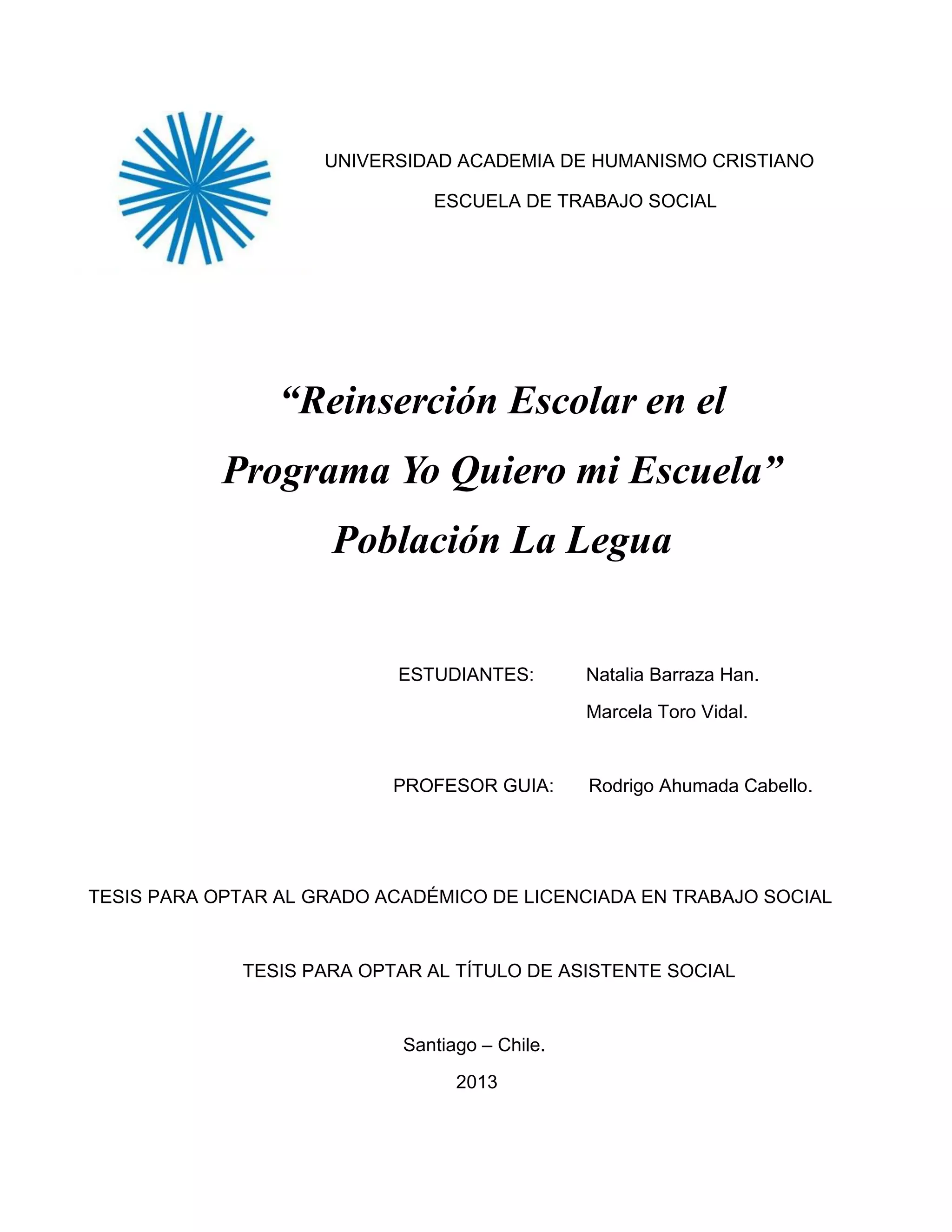 Tesis trabajo social PDF