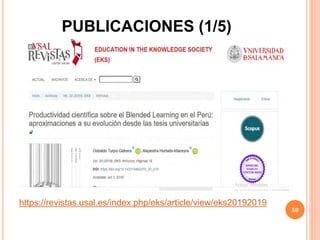 PUBLICACIONES (1/5)
https://revistas.usal.es/index.php/eks/article/view/eks20192019
50
 