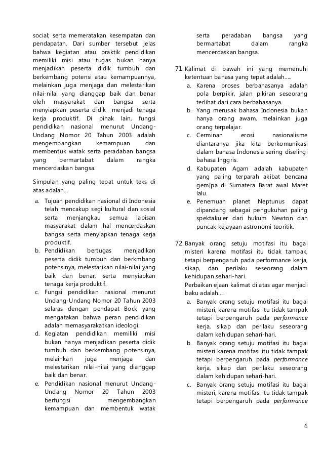 Baru Tes Kemampuan Dasar Adalah Baru Tes Kemampuan Dasar Adalah