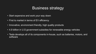 Tesla Motors Presentation 2021 | PPTX