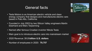 Tesla Motors Presentation 2021 | PPTX