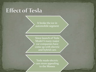 Tesla and Advent of Electric Cars | PPTX