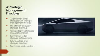 Tesla Performance Management Tesla Final project Mission, Vision, and Competitive Landscape | PDF