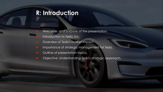 Tesla Performance Management Tesla Final project Mission, Vision, and Competitive Landscape | PDF