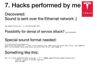 Tesla hacking presentation fri3d | PDF