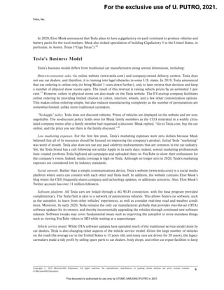 Tesla background story for electric car case study | PDF