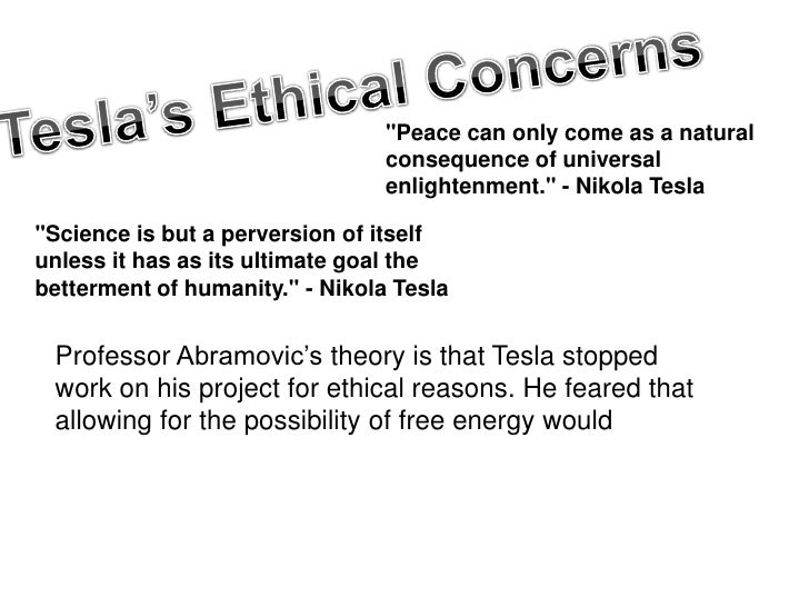 Tesla’S Ethics