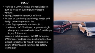 TESLA vs LUCID.pptx comparative analysis | PPTX
