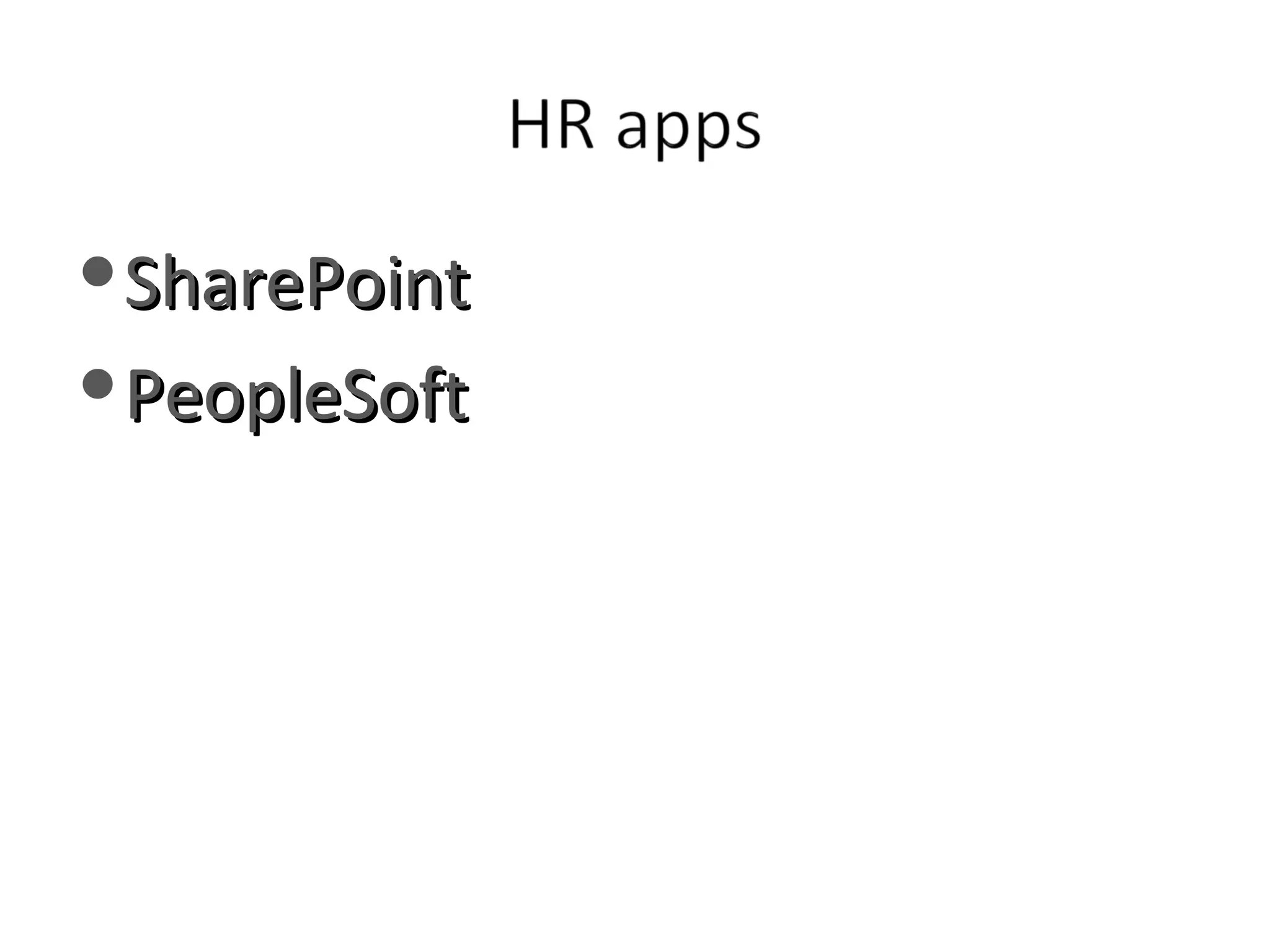 SharePoint PeopleSoft 