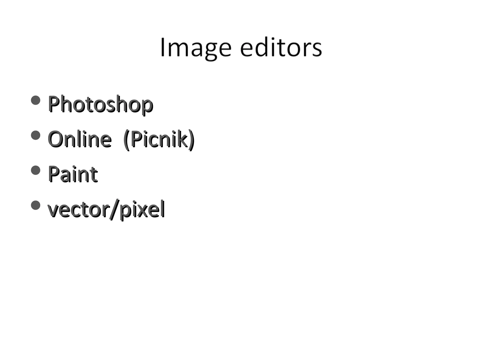 Photoshop Online  (Picnik) Paint vector/pixel 