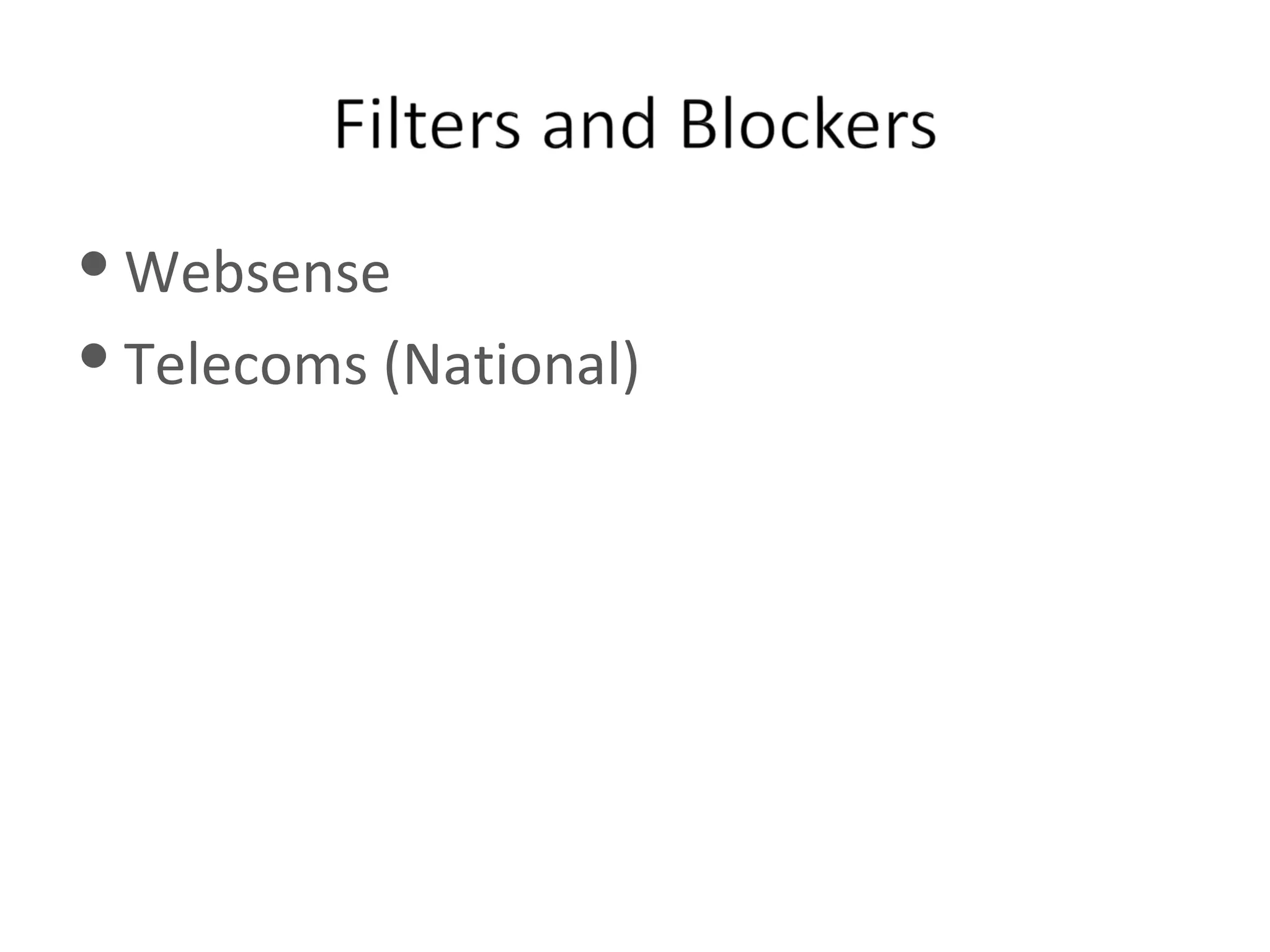 Websense Telecoms (National) 