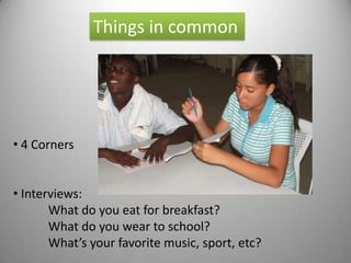 Cultural evenings…