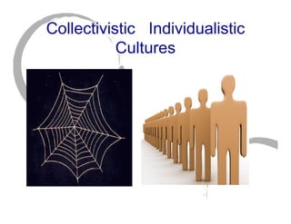 Collectivistic Individualistic
           Cultures
 
