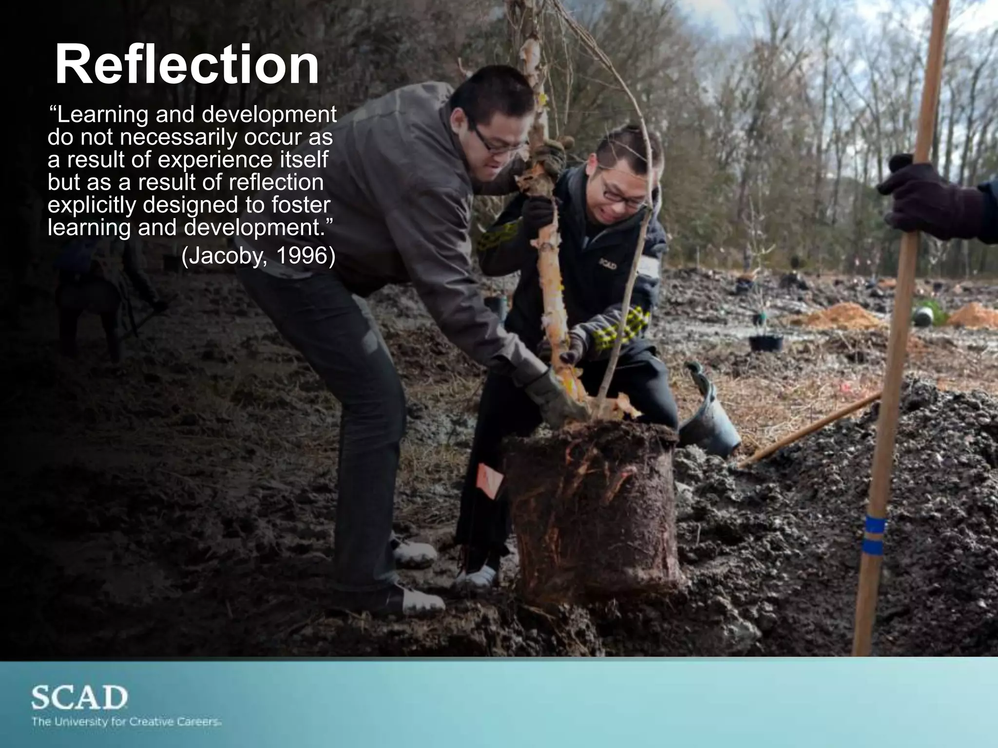   Authentic LanguageService Learning Defined• Service learning = experiential education• Activities address community needs•Designed to promote student learning and development• Reflection and reciprocity are KEY conceptsSource: Barbara Jacoby, Building Partnerships for Service Learning, 2003.