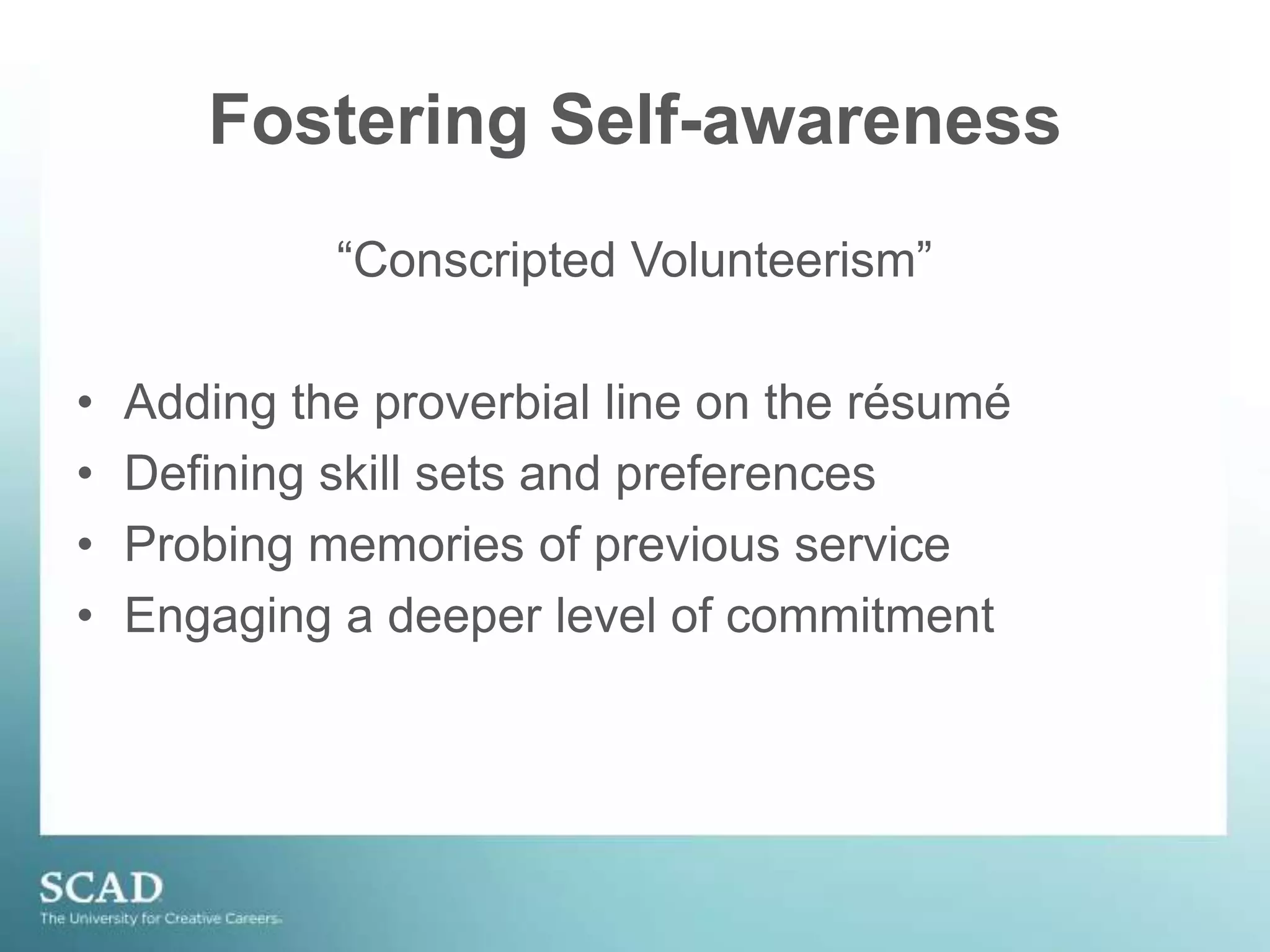 Relevant and MeaningfulService with the CommunitySources for Partner Agencies:Student involvement office on campusUnited WayAgencies in the neighborhoodContacts from individuals